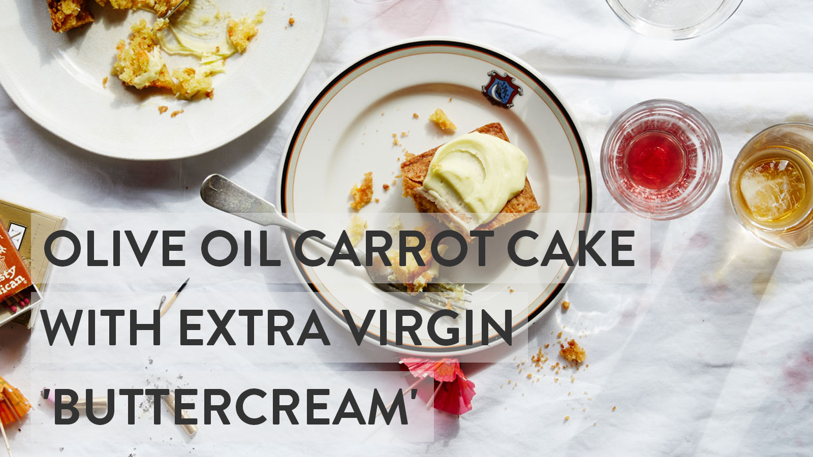 Olive Oil Carrot Cake with Extra Virgin 'Buttercream' Cobram Estate USA